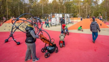 Современная детская игровая зона появилась в парке "Яуза"