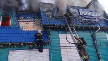 Один человек пострадал при пожаре в сауне в Алтайском крае