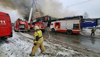 Кафе загорелось в Нижнем Тагиле на площади 2 тыс "квадратов"