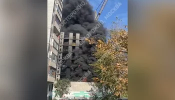 Пожар в строящемся доме на юго-востоке Москвы ликвидирован