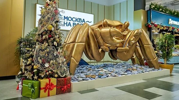 Краб Тихон стал талисманом рыбного рынка "Москва – на волне" в Митине Краб Тихон стал талисманом рыбного рынка "Москва – на волне" в Митине