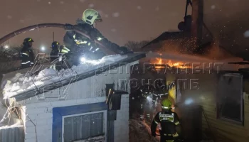 Пожилая женщина погибла в результате пожара в частном доме в Строгине