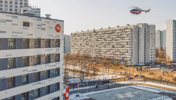 Собянин: на территории больницы имени Вересаева появилась вертолетная площадка