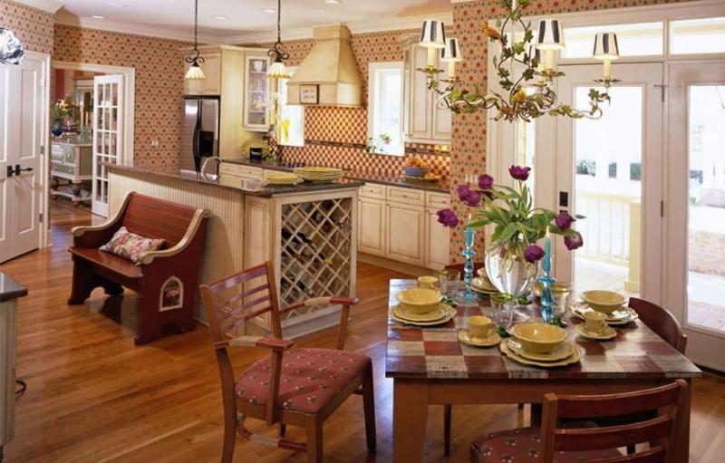 кухонные обои кантри 10 1