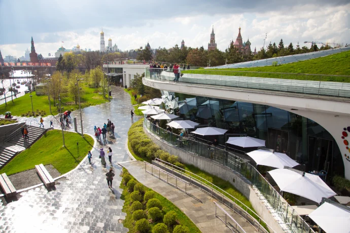 Зарядье &ndash; современный парк на месте исторического квартала 4