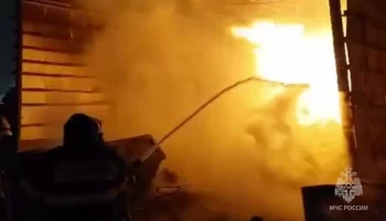 Пожар на складе в Подмосковье локализовали на площади 1,6 тыс "квадратов"
