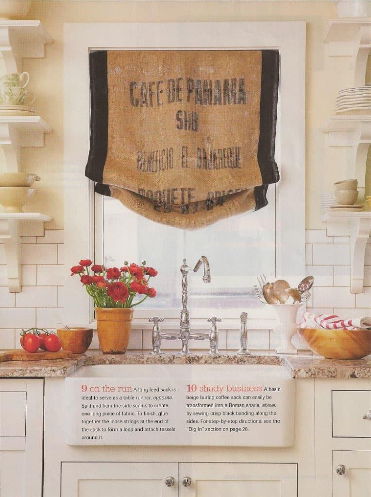 Римские шторы в стиле ретро 3