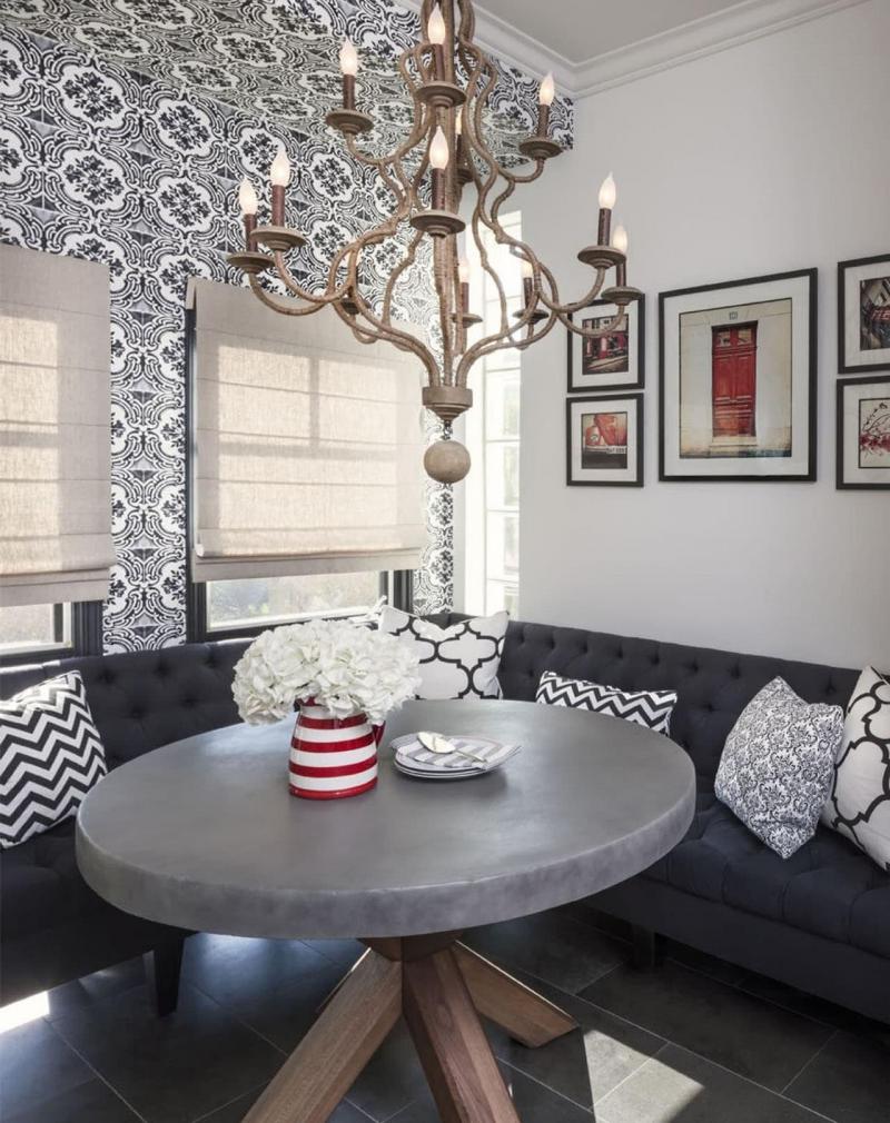 кухонные обои серая гамма 12