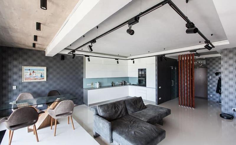 Обои для кухни в стиле лофт