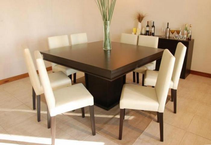 Квадратная&nbsp;форма обеденного стола - 3