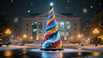 Новогодние елки и украшения: надежный выбор для публичных пространств