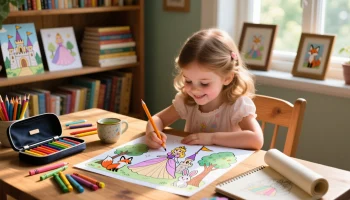 Маленькая леди и большой мир творчества: как простые раскраски формируют вкус и характер девочки