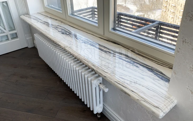 Подоконники из натурального камня в Москве и Подмосковье - изготовление и монтаж