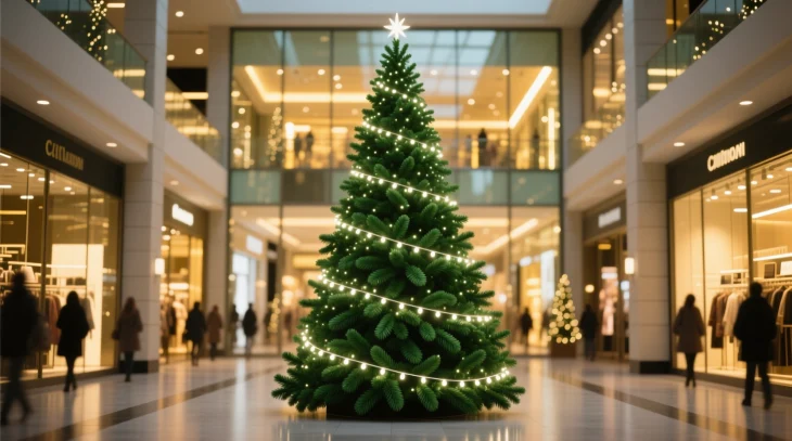 Новогодние елки и украшения: надежный выбор для публичных пространств