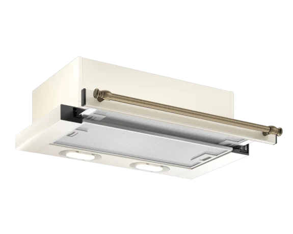 Современные решения для кухонного пространства - встроенная выдвижная вытяжка