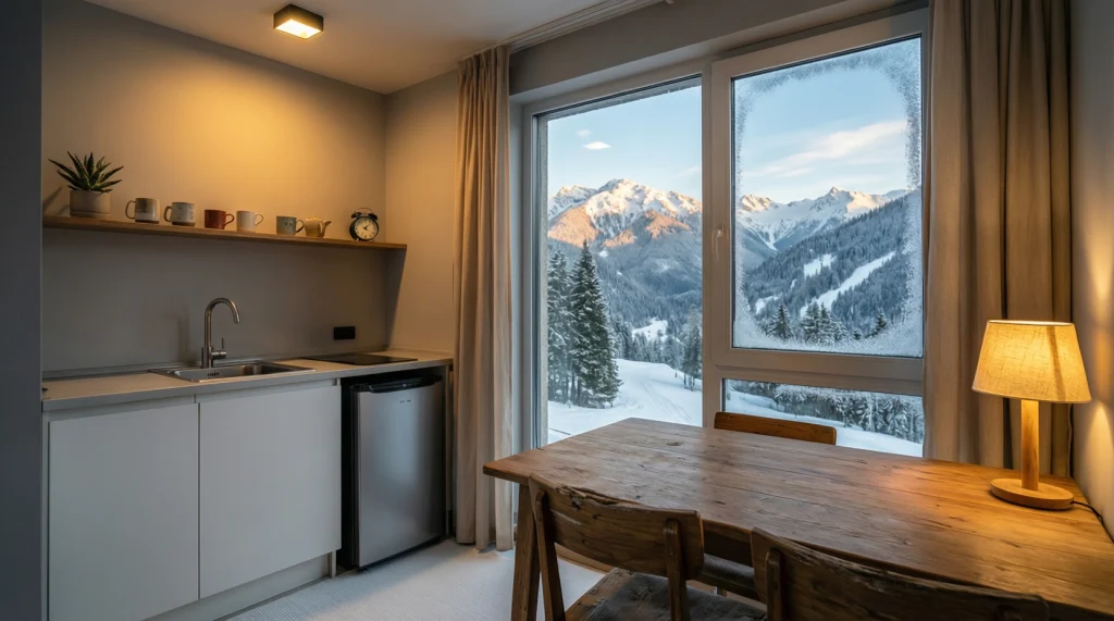 Уютные апартаменты с видом на горы в Красной Поляне