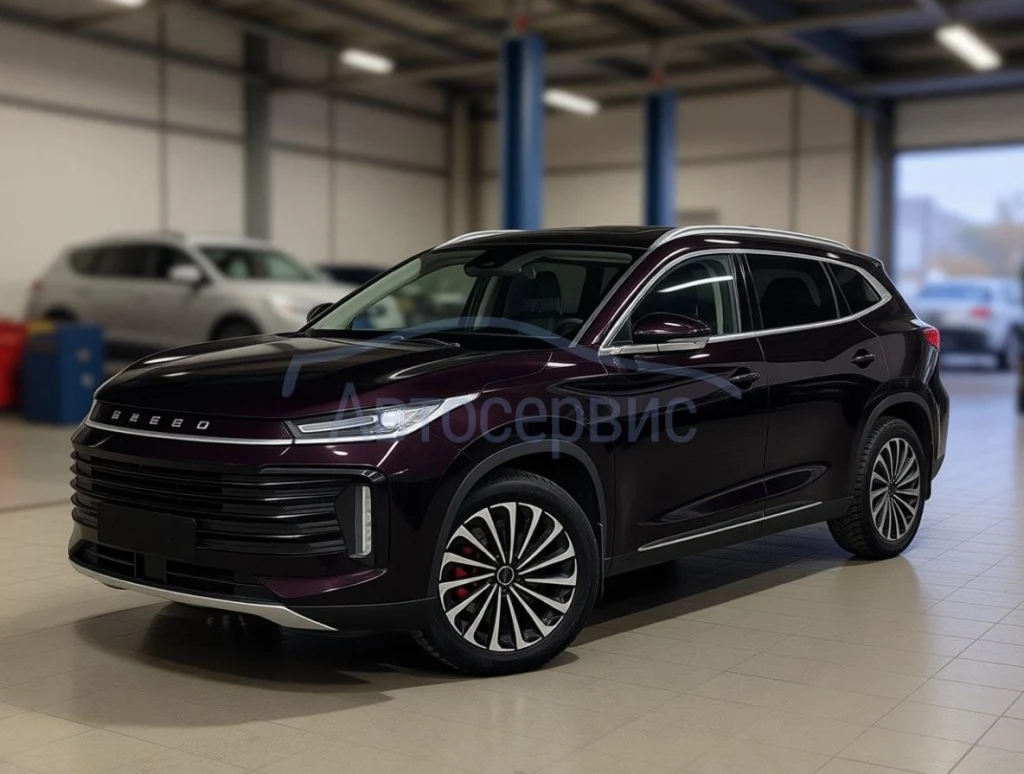 Exeed TXL на техническом обслуживании